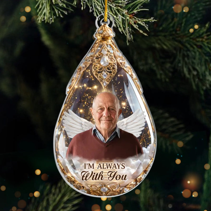 Custom Photo Memorial Angel Christmas Gifts - Personalized Ornament