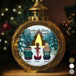 Custom Name Angel Sibling Christmas Gifts - Personalized Candlelight Lantern Ornament