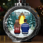 Custom Name Angel Sibling Christmas Gifts - Personalized Candlelight Lantern Ornament