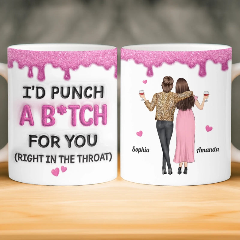 Custom Mug - Personalized Best Friend Birthday Gifts For Women, Besties, Sisters, BFF - Besties Make Life Sparkle