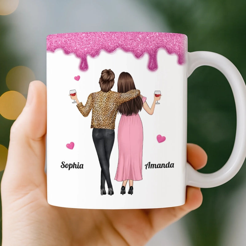 Custom Name Funny Friendship Gifts for Women - Personalized Mugs