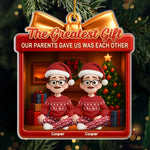 Custom Name Christmas Family Gifts for Parents - Personalized Ornament