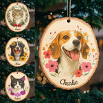 Custom Pet Name Christmas Gifts for Pet Lovers - Personalized Ornament