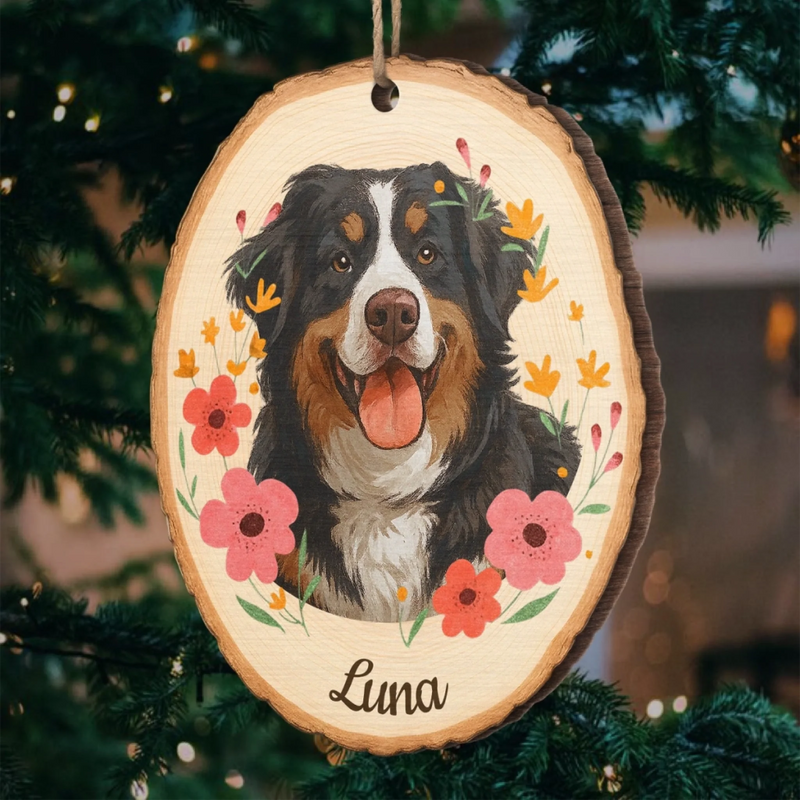 Custom Pet Name Christmas Gifts for Pet Lovers - Personalized Ornament