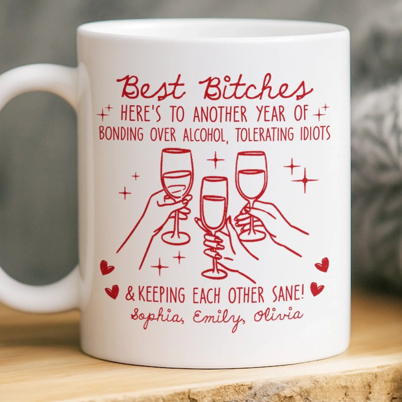Custom Mug - Personalized Best Friend Birthday Gifts For Women, Besties, Sisters, BFF - Soul Talks Daily