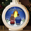 Custom Candlelight Lantern Ornament -  Personalized Christmas Birthday Gifts For Brother, Sister - Shine Through Our Hearts