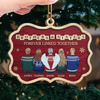 Custom Wood Ornament - Personalized Christmas Birthday Gifts For Brother, Sister - Forever Linked By Love