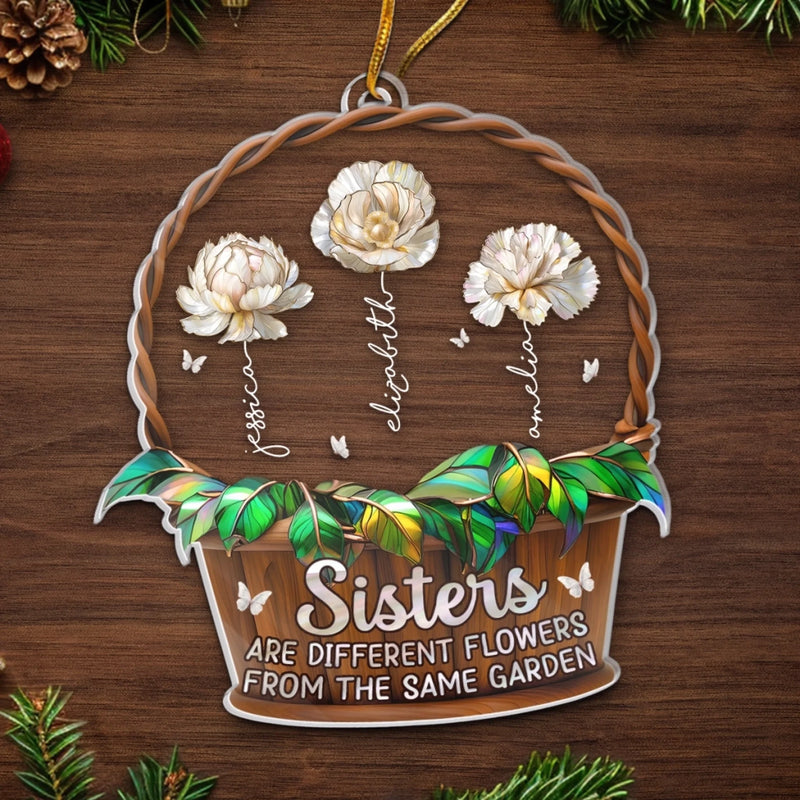 Custom Name Sister Gifts - Personalized Ornament