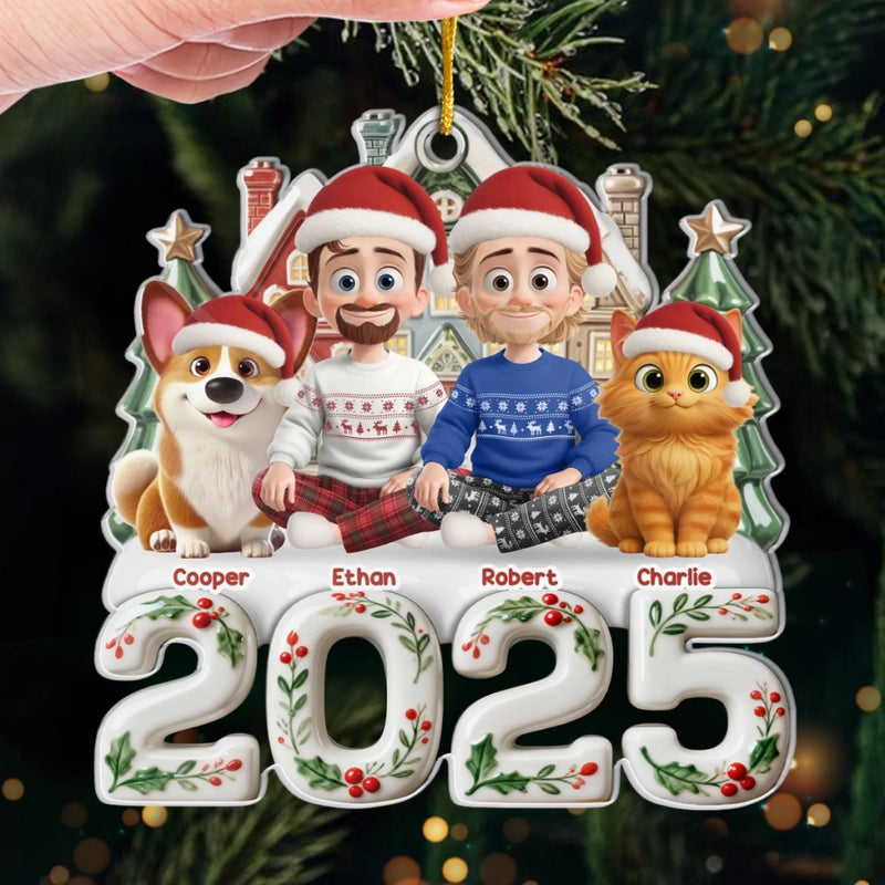 Custom Name Christmas Family Gifts - Personalized Ornament