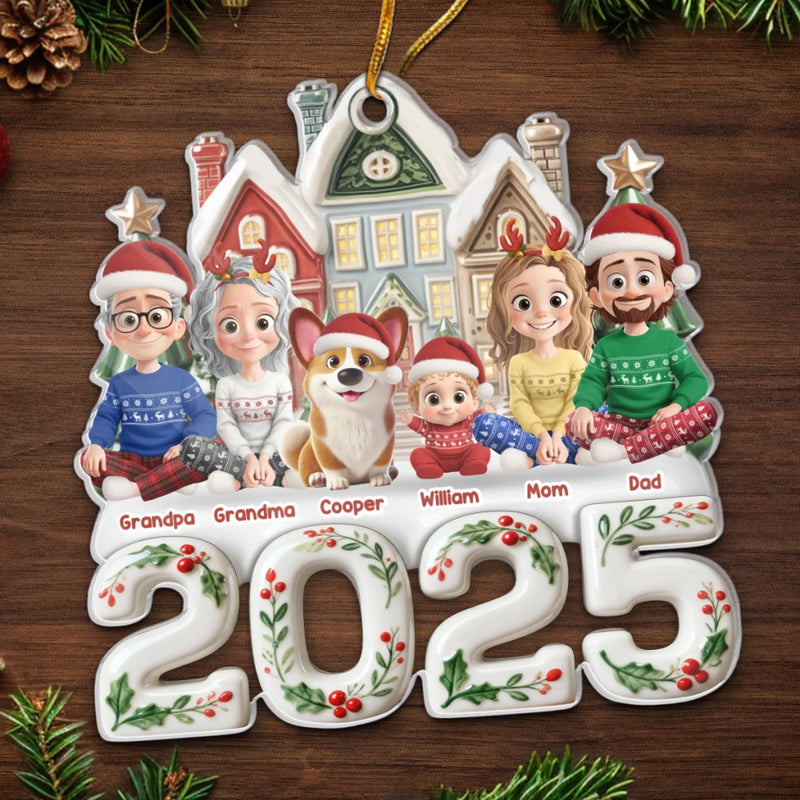 Custom Name Christmas Family Gifts - Personalized Ornament