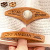 Custom Book Page Holder - Personalized Christmas Bookish Gifts For Book Lovers, Bookworms, Readers - My Patronus Is A Bookworm