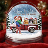 Custom Acrylic Snow Globe - Personalized  Anniversary Christmas Wedding Gifts For Husband And Wife, Dog Cat Lovers, Dog Dad And Mom, Cat Owners - You And Me