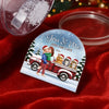 Custom Acrylic Snow Globe - Personalized  Anniversary Christmas Wedding Gifts For Husband And Wife, Gifts For Cat Lovers, Cat Mom And Dad - You Me And The Cat