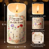 Custom LED Candle - Personalized Best Friend Birthday Gifts For Women, Besties, Sisters, BFF - Shine Through Every Storm