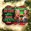 Custom Wood Ornament - Personalized Best Friend Christmas Birthday Gifts For Women, Besties, Sisters, BFF - Laughs That Last A Lifetime