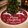 Custom Tree Skirt - Personalized Christmas Birthday Gifts For Mom, Dad, Brother, Sister, Kids - Magic Starts Below