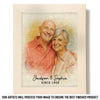 Custom Photo Watercolor Puzzle With Wooden Frame - Personalized Anniversary Wedding Gifts For Husband And Wife, Him And Her - Life’s Sweetest Puzzle,  Complete With You