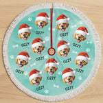 Custom Pet Photo Christmas Gifts for Dog Lovers - Personalized Tree Skirt