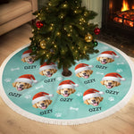 Custom Pet Photo Christmas Gifts for Dog Lovers - Personalized Tree Skirt