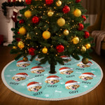 Custom Pet Photo Christmas Gifts for Dog Lovers - Personalized Tree Skirt