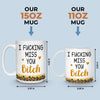 Custom Long Distance Mug - Personalized Best Friend Birthday Gifts For Women, Besties, Sisters, BFF - Close Where It Counts