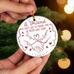 Custom Name Friendship Christmas Gifts - Personalized Ceramic Ornament