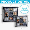 Custom Photo Pillow - Personalized Memorial Sympathy Gifts For Loss Of Mom, Dad - Heaven Says Hello