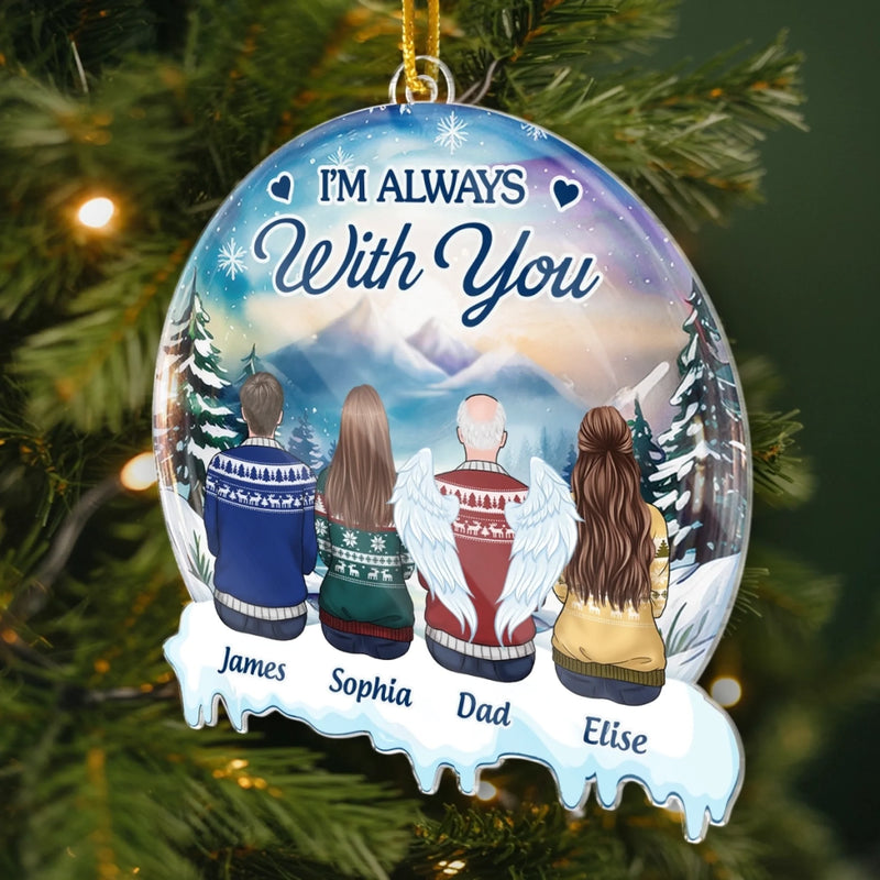 Custom Name Angel Memorial Christmas Gifts for Family - Personalized Ornament