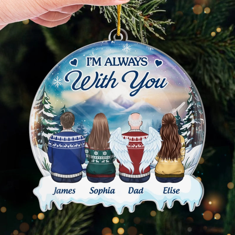 Custom Name Angel Memorial Christmas Gifts for Family - Personalized Ornament