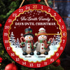 Custom Snowman Wooden Countdown Calendar - Personalized Christmas Birthday Gifts For Mom, Dad, Brother, Sister, Kids - Together We Grow In Joy