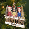 Custom Acrylic Ornament - Personalized Best Friend Christmas Birthday Gifts For Women, Besties, Sisters, BFF - Together We Spark Every Moment