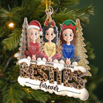 Custom Name Christmas Besties Gifts - Personalized Ornament