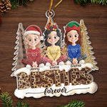 Custom Name Christmas Besties Gifts - Personalized Ornament