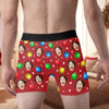 Custom Photo Boxer Briefs, Men's Boxers - Personalized Anniversary Christmas Wedding Gifts For Husband And Wife, Him And Her - Naughty List Approved