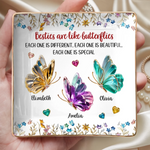 Custom Name Butterfly Bestie Gifts - Personalized Full-print Jewelry Dish