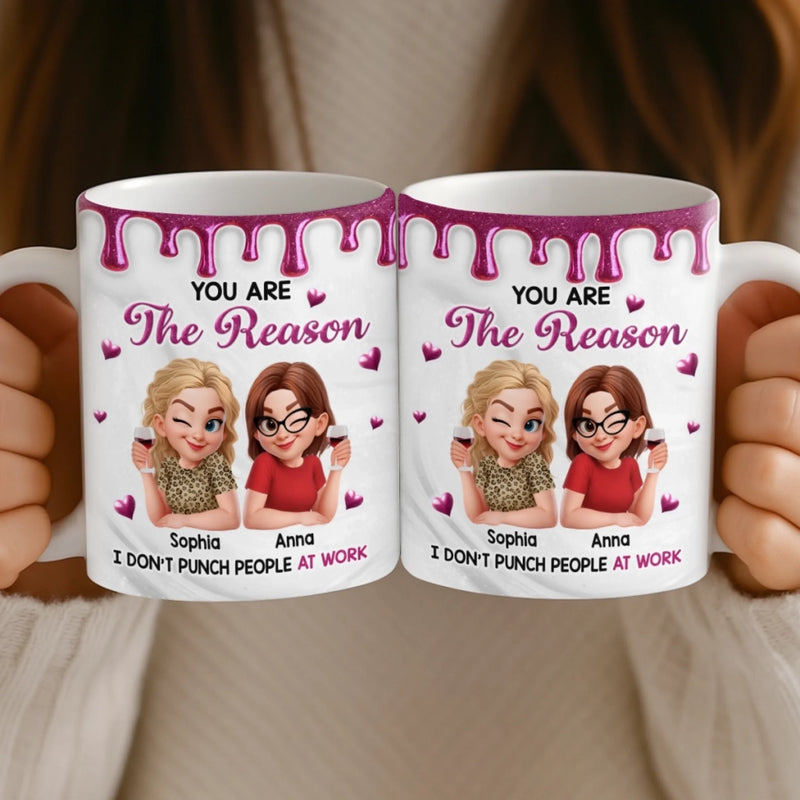 Custom Name Funny Best Friend Gifts for Women - Personalized Mugs