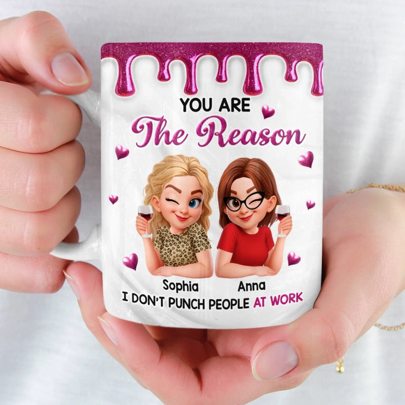 Custom Name Funny Best Friend Gifts for Women - Personalized Mugs