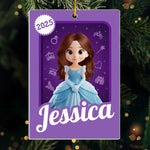 Custom Name Princess Christmas Gifts for Girls - Personalized Ornament