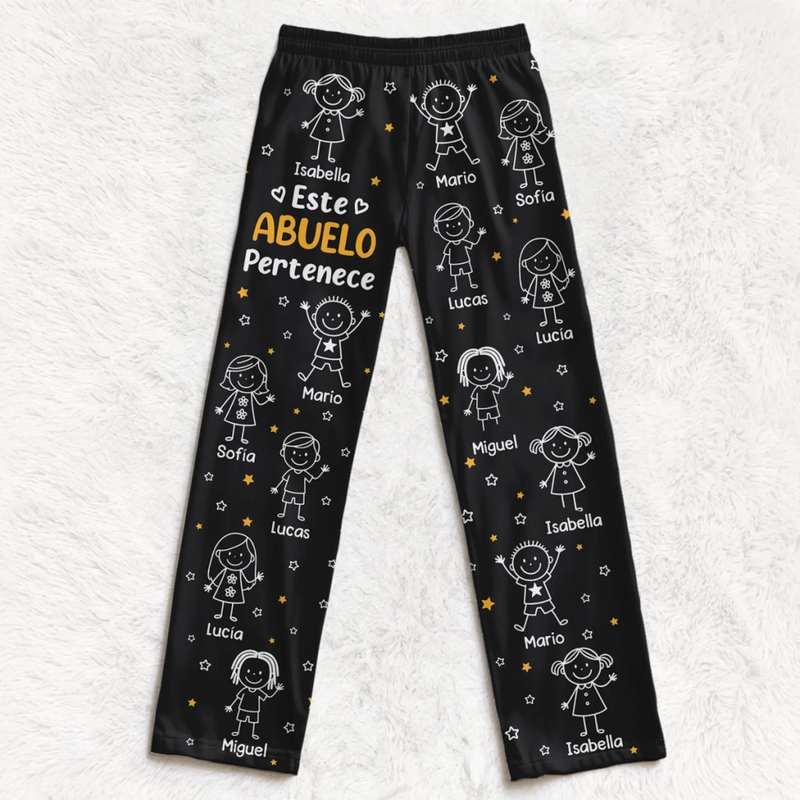 Custom Name Grandpa Gifts - Personalized Pajamas
