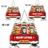 Custom Wood Sign - Personalized Christmas Birthday Gifts For Cat Lovers, Cat Mom And Dad - Whiskers Welcome Here