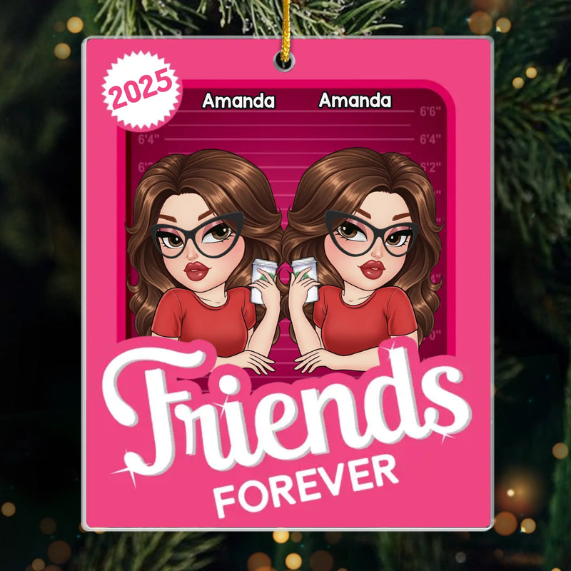 Custom Name Partners in Crime Gifts for Best Friends - Personalized Ornament