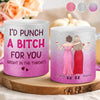 Custom 11OZ Glitter Matte Ceramic Mug - Personalized Best Friend Birthday Gifts For Women, Besties, Sisters, BFF - Together We Make Life Sweet