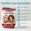 Custom Wine Tumbler - Personalized Best Friend Birthday Gifts For Women, Besties, Sisters, BFF - Forever My Safe Place