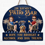 Custom Name Pool & Patio Dog Lover Gifts - Personalized Wood Sign