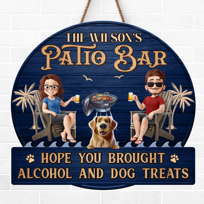 Custom Name Pool & Patio Dog Lover Gifts - Personalized Wood Sign