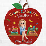 Custom Name Teacher Appreciation Classroom Gifts - Personalized Wood Sign