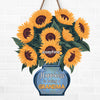 Let Your Love For Your Grandkids Shine Through Every Day - Family Personalized Custom Shaped Home Decor Wood Sign - House Warming Gift For Mom, Grandma