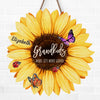 Love Grows Grander With Grandchildren - Family Personalized Custom Shaped Home Decor Wood Sign - House Warming Gift For Mom, Grandma