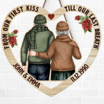 Custom Name Date Romantic Anniversary Gifts for Couples - Personalized Wooden Plaque