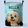 Custom Laundry Basket - Personalized Birthday Gifts For Dog Lovers, Dog Dad And Mom - Paws Off My Stuff